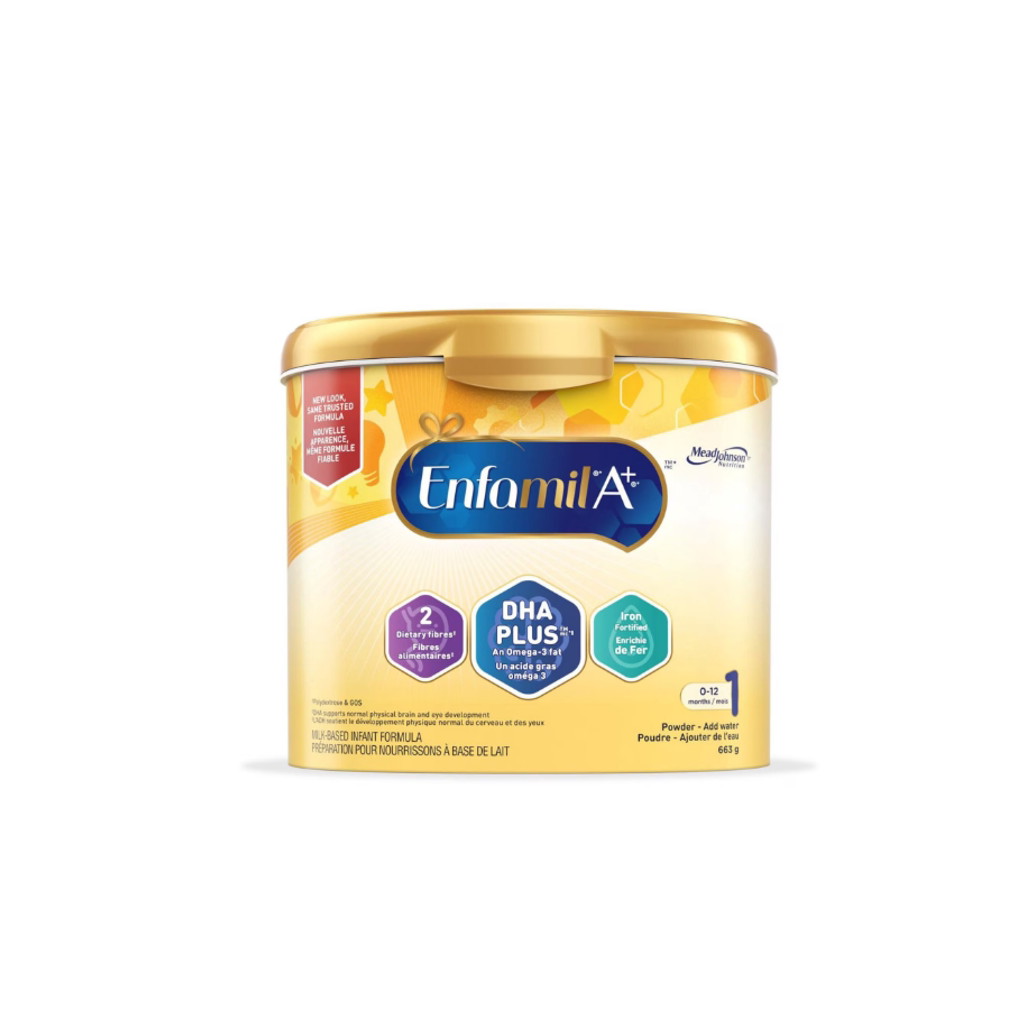 Enfamil A+ 婴儿配方奶粉 0-12个月 宝宝DHA脑部发育 罐装 663g