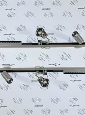 不锈钢色轨道射灯工业风包豪斯不吊顶吊装led射灯智能无主射灯具