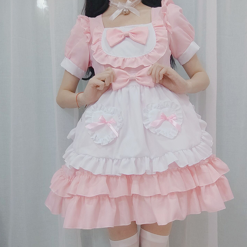 奇迹暖暖环游世界红酒甜心女仆装lolita可爱女佣服cosplay手游戏