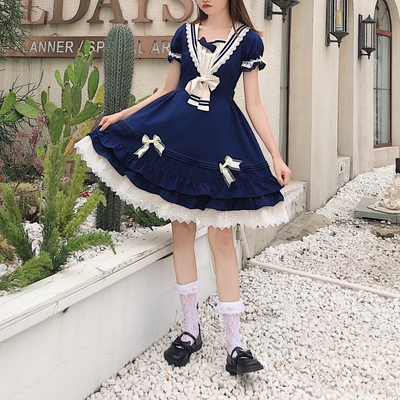 茵河的帆影茶会服LOLITA洛丽塔洋