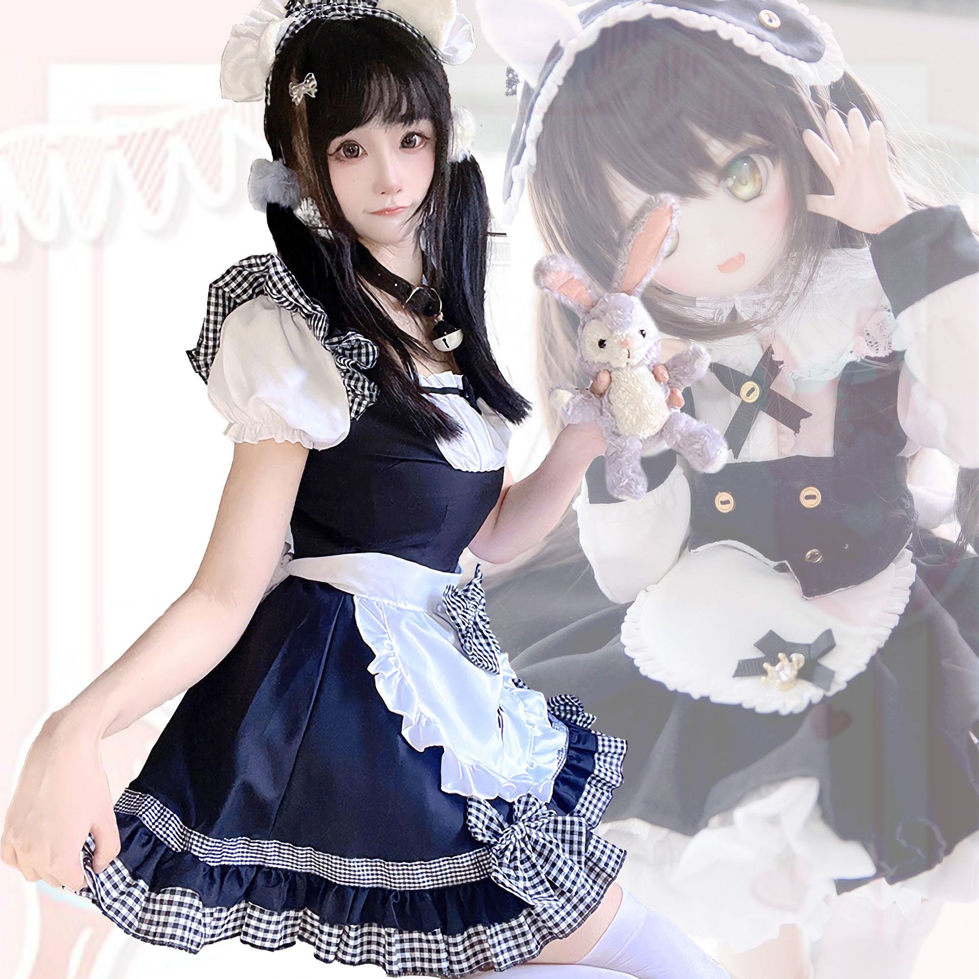 猫爪日系女仆甜美小猫女cosplay可爱软妹猫爪二次元洛丽塔连衣裙