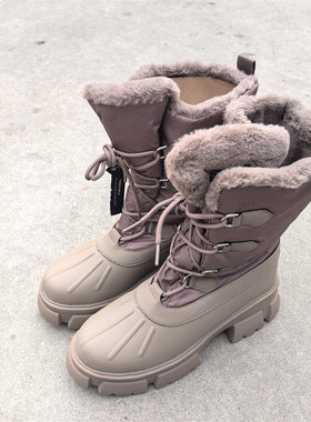 防滑保暖高帮毛绒雪地靴抗寒-30