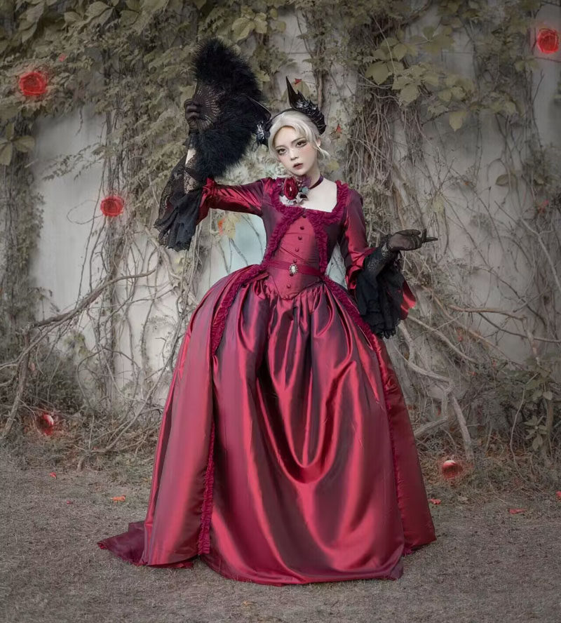 万圣节 欧式复古裙 洛可可英式女袍 礼服舞台装cosplay