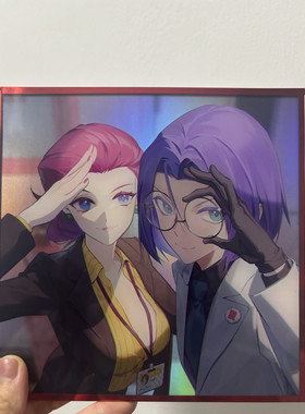 pokemon宝可梦同人火箭队亚克力色纸