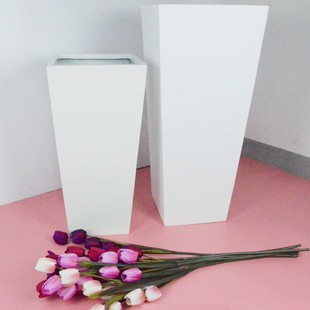 梯形30组合玻璃钢花盆别墅酒店商场户外景观棒棒糖防水种植池609S