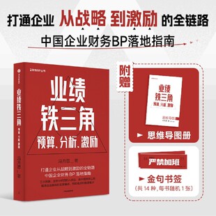 业绩铁三角 冯月思著 财务BP丛书 预算分析激励 打通企业从战略到激励 李祖滨 郑毓煌 张新民 李利威等推荐 钱自严 全链路