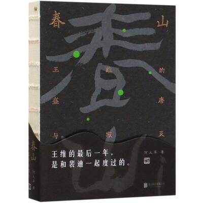 春山王维的盛唐与寂灭 何大草 北京联合出版公司 中国文学-小说 9787559640437新华正版