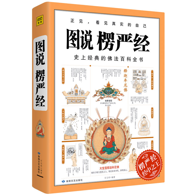 图说楞严经经典佛法百科全书图解版正法代表作品哲学教育人生哲理图说搭楞严经正版经书浅释义贯讲记