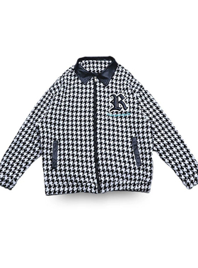 没几件！国潮男女休闲翻领提花针织刺绣拉链夹克外套