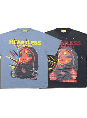 美潮街头潮牌 civilized 男女休闲轻薄弹力大印花宽松短袖T恤