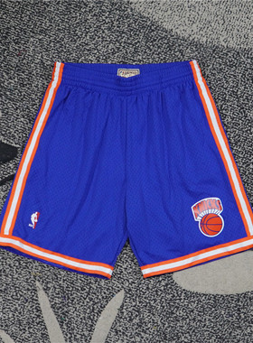 美潮街头 MITCHELL&NESS 纽约尼克斯联名91-92赛季复古篮球短裤