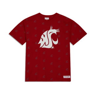 NCAA华盛顿大学卡通印花纯棉宽松短袖 MITCEHLL&NESS 美潮 正品