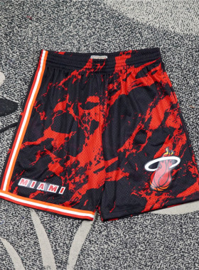 美潮街头 MITCHELL&NESS 迈阿密热火联名1996赛季复古篮球短裤