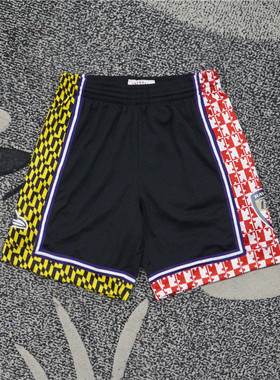 美潮街头 MITCHELL&NESS 巴尔的摩乌鸦联名限定复古宽松篮球短裤