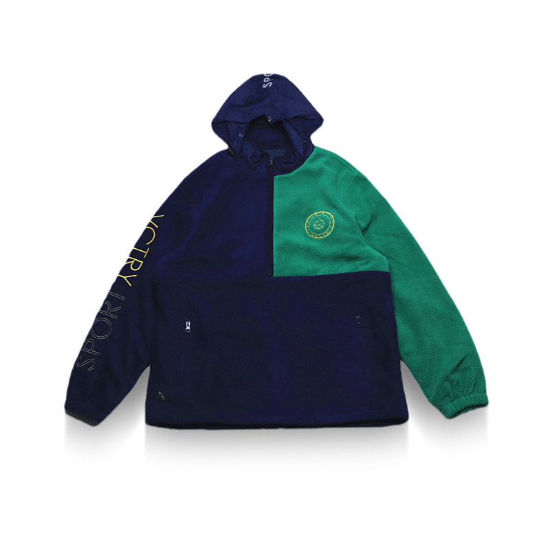 正品美潮街头滑板 10DEEP 休闲拼色毛绒拼料连帽棉夹克外套