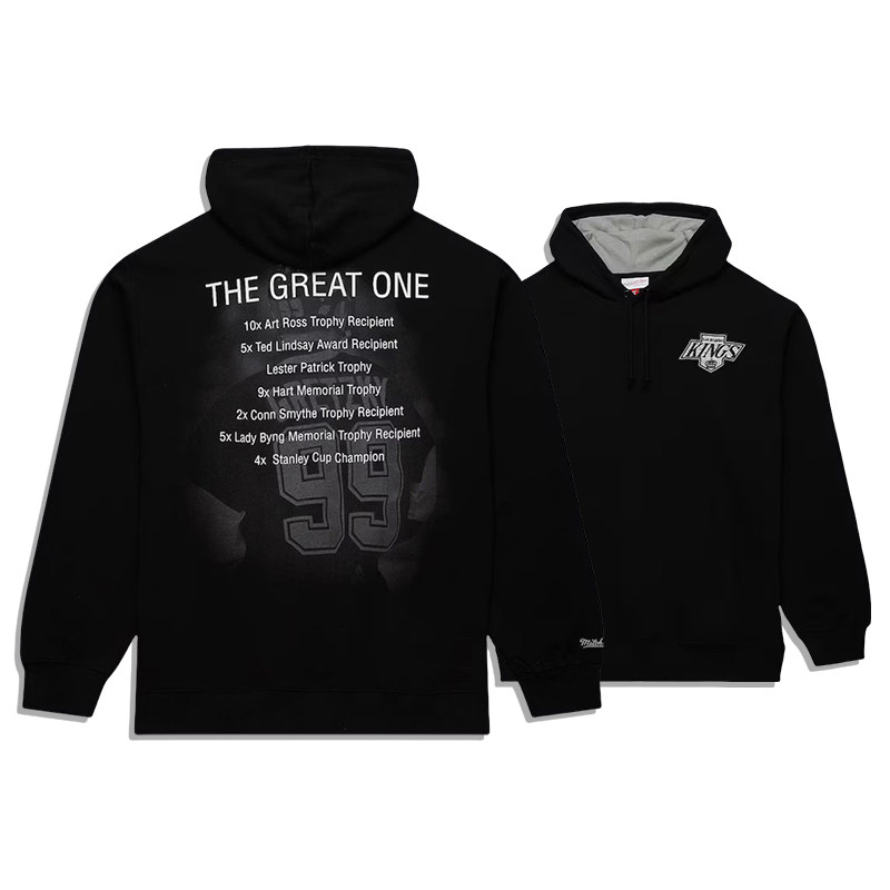 正品美潮 mitchell&ness X NHL洛杉矶国王队联名名人堂街头卫衣