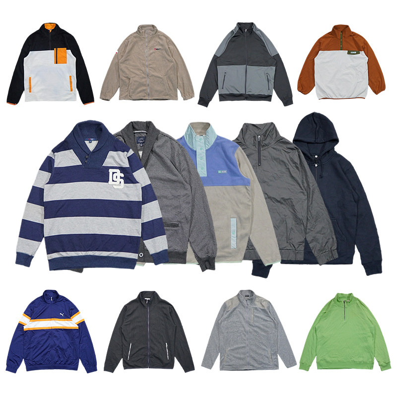 福利回馈！美潮街头休闲外贸尾货拉链套头男士保暖户外夹克外套