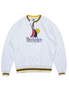 特价正品美潮 TNE 男女休闲宽松廓形图案刺绣大落肩抓绒套头卫衣