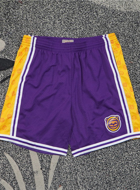 美潮街头 MITCHELL&NESS X OZUNA X 湖人三方联名复古篮球短裤