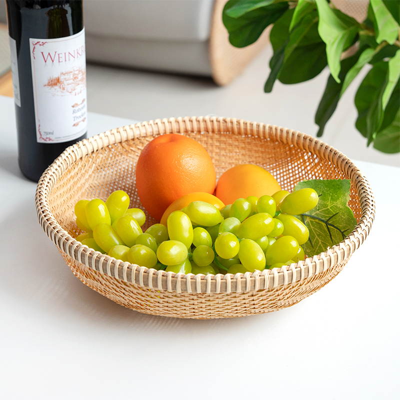 宜然家居竹编馒头筐水果收纳篮