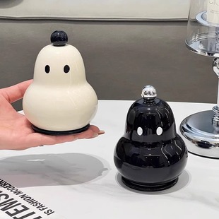 创意个性 新款 牙签筒宿舍酒店餐厅家用棉签牙线收纳罐可爱茶几摆件