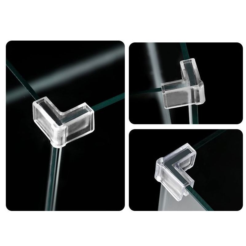 鱼缸护角透明防撞角直角90度L型硅胶防撞护角加厚免粘免贴防撞角