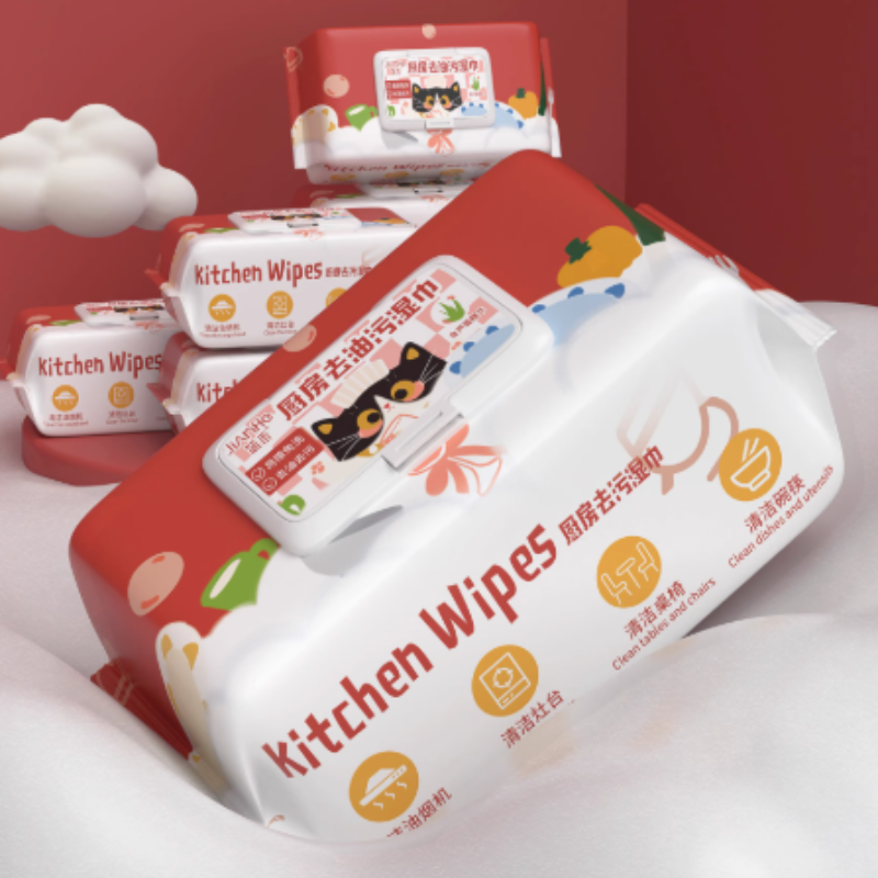 红色厨房湿巾加厚加大厨房强力清洁去油去污灶台湿纸巾,洗护清洁剂/卫生巾/纸/香薰,厨房湿巾,淘宝优惠券,粉丝福利购,淘宝优惠卷