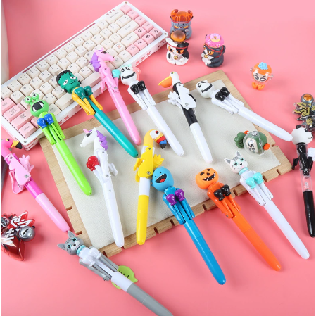 新款趣味拳击笔 搞怪卡通插套式高颜值可爱小学生解压圆珠笔