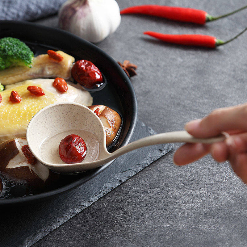 长柄小麦纤维饭勺汤勺耐摔耐热大小号汤勺拉面喝汤稀饭不粘饭锅勺,餐饮具,调羹/饭勺,淘宝优惠券,粉丝福利购,淘宝优惠卷