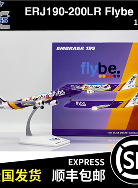 JC WINGS 1:200 ERJ190-200LR Flybe G-FBEM LH2293 飞机模型