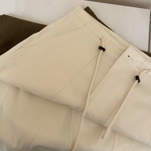 北岛晴空 日系休闲工装开叉半身裙女夏季慵懒感高腰裙子