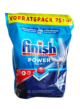 洗碗机亮碟剂Finish多效64粒凝珠