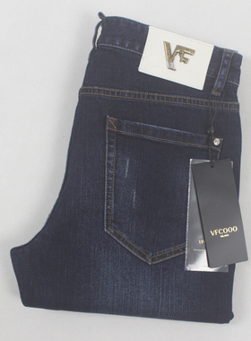 VC 25新款 修身弹力  棉 深蓝色 吊牌齐全 男士时尚牛仔裤07282
