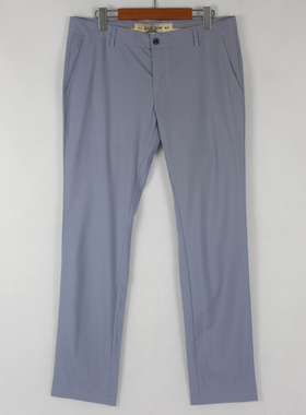 雷*BR 男士 中高腰 轻薄 夏款 弹力 修身 商务休闲裤04173