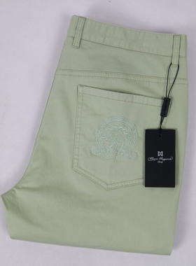 棉氨纶 修身小脚 弹力 男士 夏休闲裤04092 长绒棉