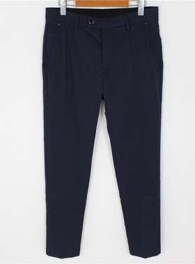 LKDL男士 夏款  弹力 修身 深蓝色  透气抗皱 商务休闲裤07041