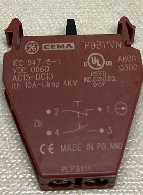 美国通用电气 GE ge CEMA 开关按钮开关触点 P9B11VN 18700 波兰