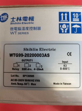WTG99-20200049AS WTG99 WT909士林shihlin温控 WT909-20200049AS