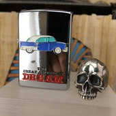 镜面经典 1994年E全新首版 惊喜贴章系列之敞篷老爷车ZIPPO 正版 原装