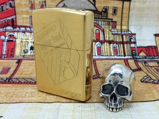 原装正版 1997年F全新纯铜蚀刻ZIPPO老油壶包装打火机 zippo
