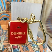 原装 90年代全新登喜路镀金三叶草标钥匙扣 轻奢周边