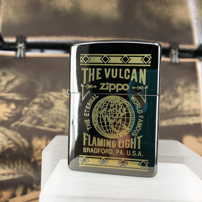 原装正版 1994年J全新镀钛镜面烫金蚀刻享誉全球防风打火机 ZIPPO