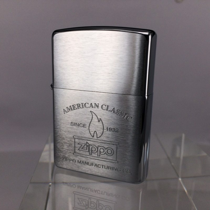 原装正版 2003年C全新限量蚀刻大火焰标挂扣怀表礼盒打火机 ZIPPO