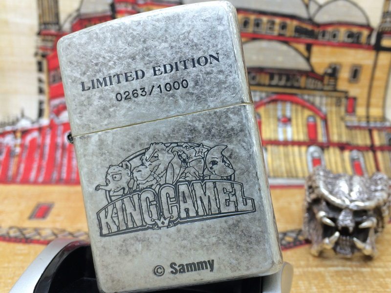 原装正版2003年D全新限量古银Camel骆驼王钥匙扣礼盒打火机ZIPPO