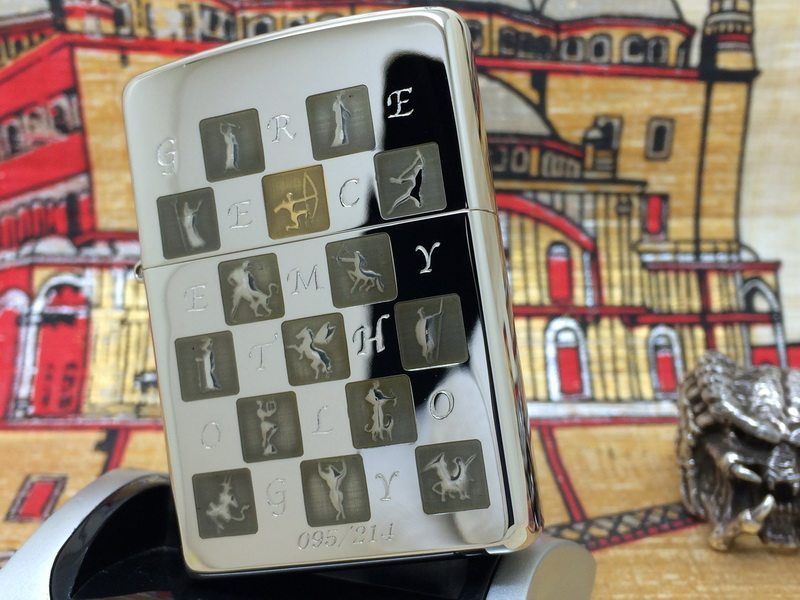 原装正版2002年E全新限量镀银精雕希腊爱神丘比特防风打火机ZIPPO