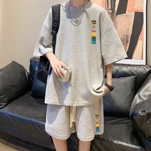 男装HT129华夫格五分套装P20码数M5XL