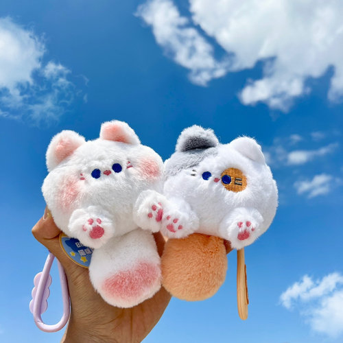 吱吱BB叫喵咪挂件星球扣钥匙扣