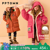女童棉服加绒加厚冬季 儿童保暖棉袄衣媲美羽绒服校服神器外套 新款