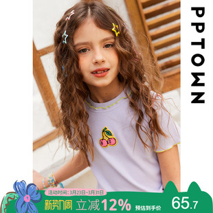 女童t恤春装短袖2025新款中大儿童夏季薄款打底衫超好看女孩上衣
