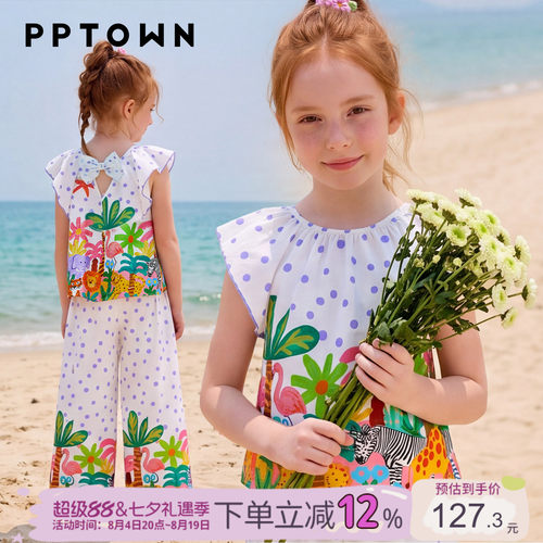 夏季女童甜美小飞袖薄款衬衫